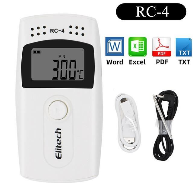 Thermomètre,Enregistreur de données de température numérique USB RC-4HC,  avec capteur NTC intégré, thermomètre - RC-4[A83906] - Cdiscount  Puériculture & Eveil bébé