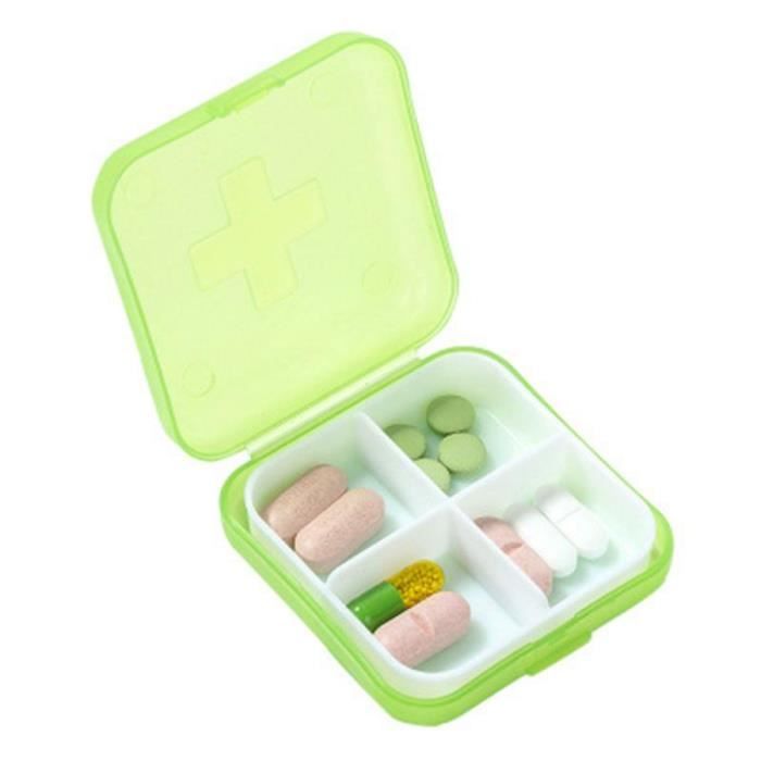 Organisateur à Médicaments 3 Étages Transparent - Boîte De Rangement Familial Avec Poignée - Anti-Poussière Et Portable
