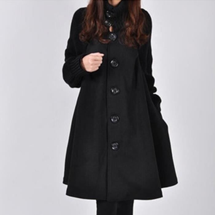 Manteau femme top col rond