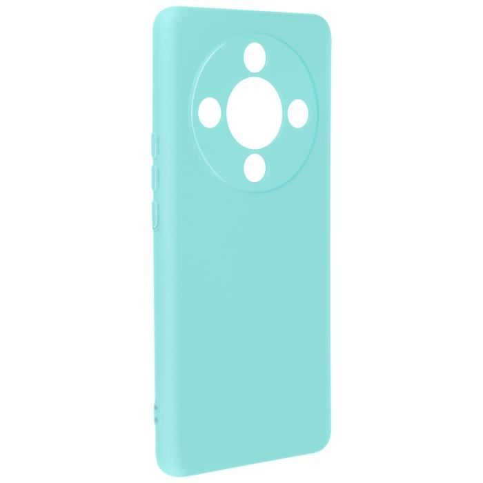 Coque pour Honor Magic 6 Lite 5G - AVIZAR - Semi-rigide - Protection antichoc - Soft-touch - Turquoise