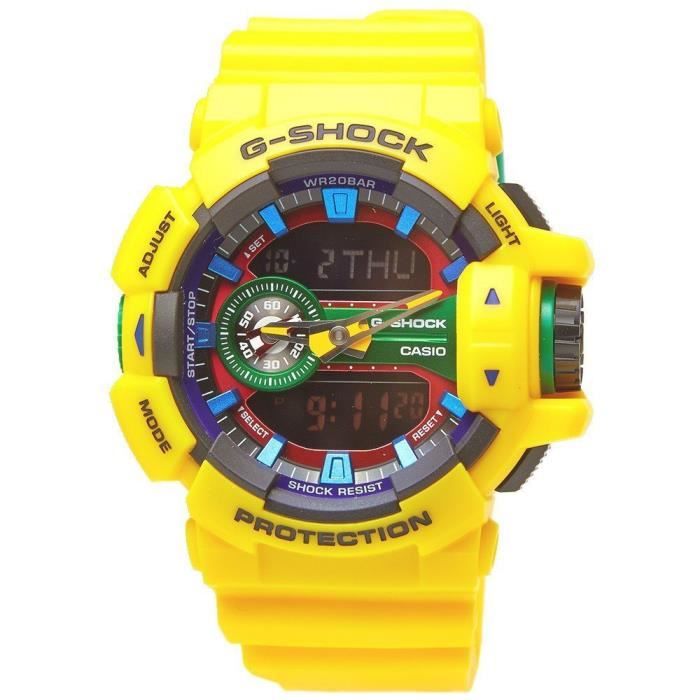 Casio G Shock Rotary Switch Yellow Ga400 9A Achat vente montre