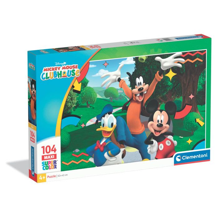 CLEMENTONI 104 pièces Maxi Mickey Mouse