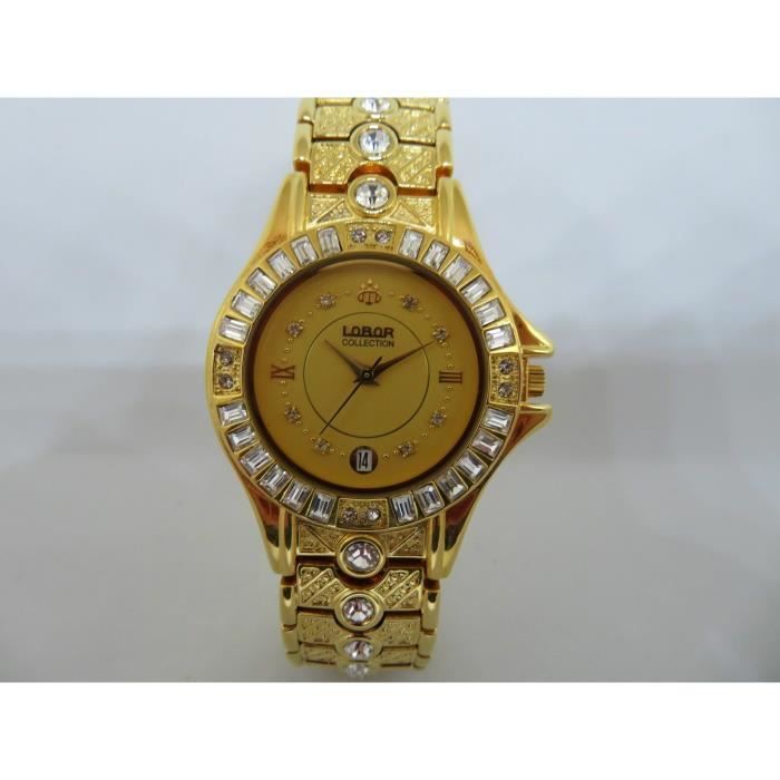 MONTRE LOBOR COLLECTION BELLINZONA PLAQUÉE OR 360 GGG