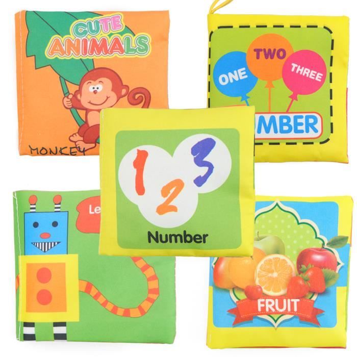 Lot De 5pcs Livre Tissu Bebe Enfant Age Eveil Premier Age Intelligence Chevet Jouet Educatif Achat Vente Livre Parution Pas Cher Soldes Sur Cdiscount Des Le Janvier Cdiscount