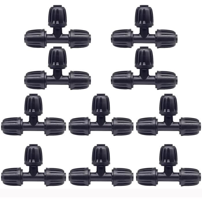 HOINCO Lot De Raccord Tuyau D'Arrosage 10 Pièces, 1/2 "Raccords Tuyau Rapides, 1/2 "Double Connecteur Et 2 En 1 De Raccord De Tuyau De Robinet 3/4 "et 1/2" Pour Jardin Et Maison