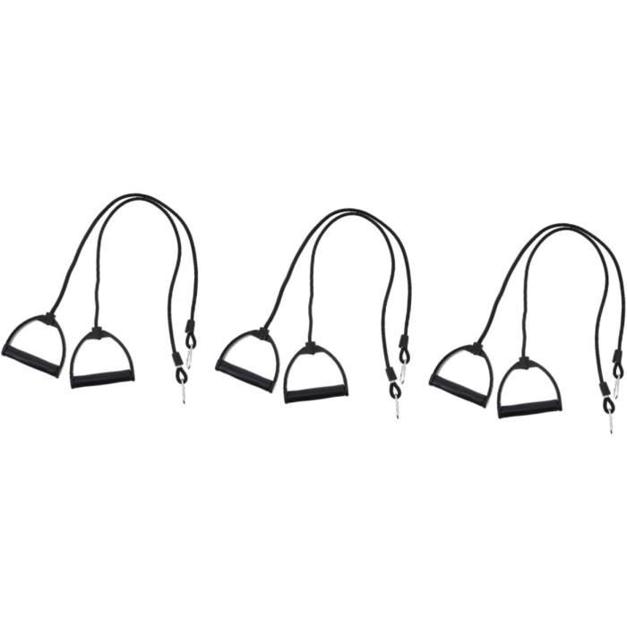 Paire De Bandes De Résistance Fitness - Pour Stepper Et Sport - Noir