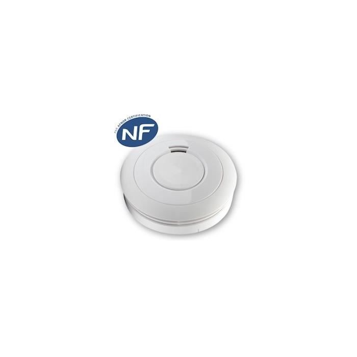 Détecteur de fumée - DAAF - Lithium scellée - 10 ans - Certifié NF - Sans fil