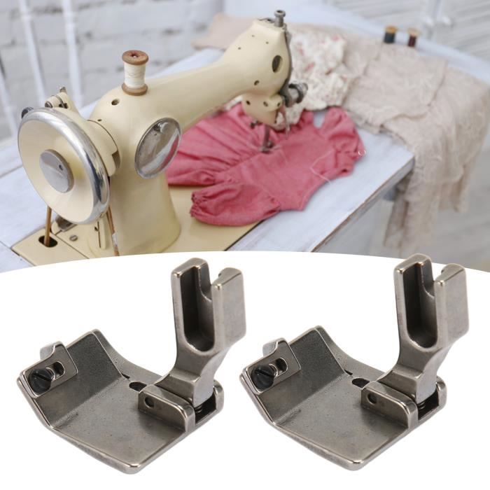 HENPieddebiche universel 2 Pieds Presseurs en Acier Robuste T9, Pieds de Machine à Coudre