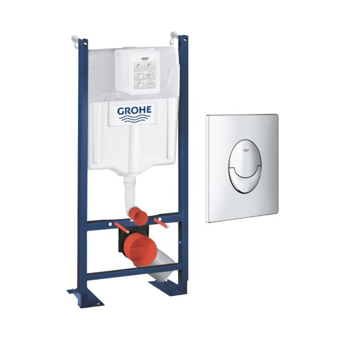 Grohe Bâti support WC Rapid SL Project avec plaque de commande Skate Air Rapide SL