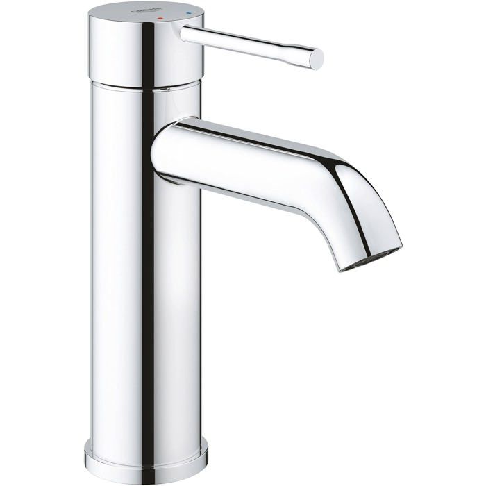 Grohe Mitigeur de lavabo Essence Nouveau - Chrome - Economie deau - SilkMove Cartouche en céramique 28 mm