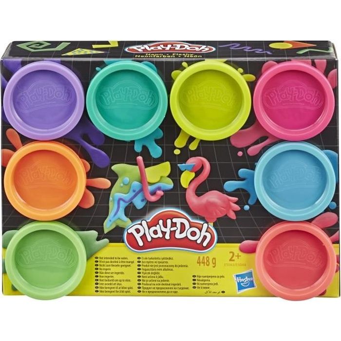Play Doh Pack de 8 Pots de Pâte à Modeler Couleurs Arc en Ciel 8 x 56 g Activités Créatives pour Filles et Garçons dès Jouets pour Enfants - vue 2