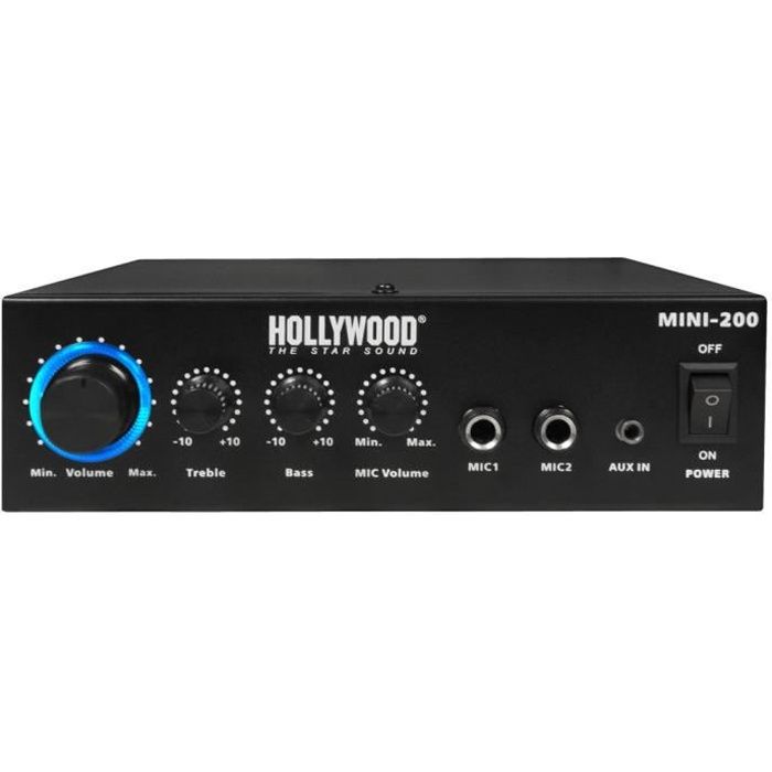 Amplificateur de karaoké 100 W avec Bluetooth, Hollywood