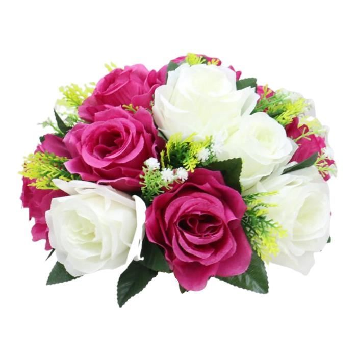 10 Head/bande 8 cm artificiel PE Fleur Rose Mariage Mariée Bouquet bricolage Home Decor 