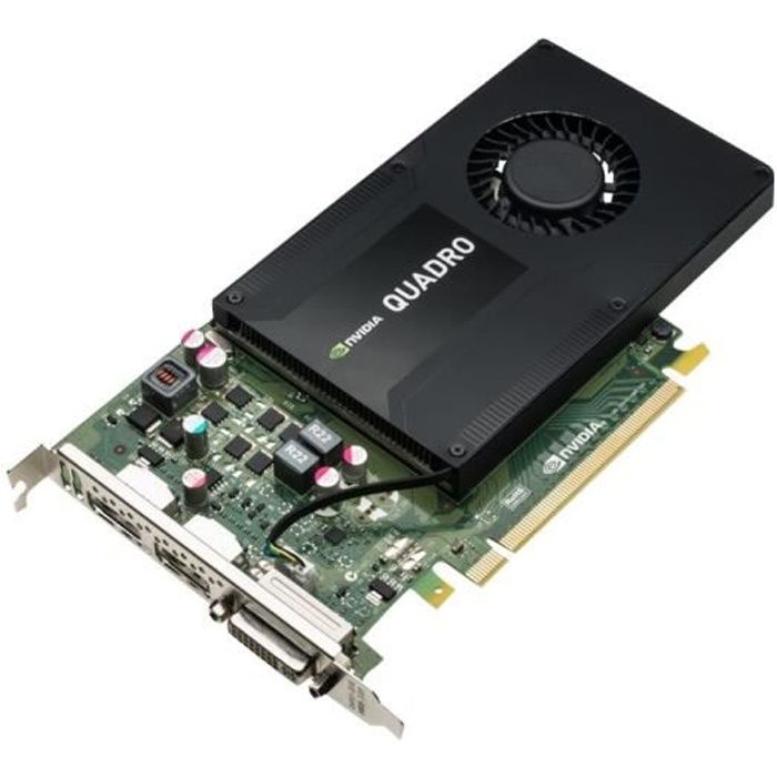 Acheter NVIDIA Quadro K2200 Carte graphique Quadro K2200 4 Go GDDR5 PCIe 2.0 x16 DVI 2 x DisplayPort pour ProLiant DL180 Gen9 DL380… Reconditionné - 238,96 € NVIDIA Quadro K2200 Carte graphique Quadro K2200 4 Go GDDR5 PCIe 2.0 x16 DVI 2 x DisplayPort pour ProLiant DL180 Gen9 DL380… Reconditionné - Hewlett-Packard reconditionné disponible sur Cdiscount Seconde Vie