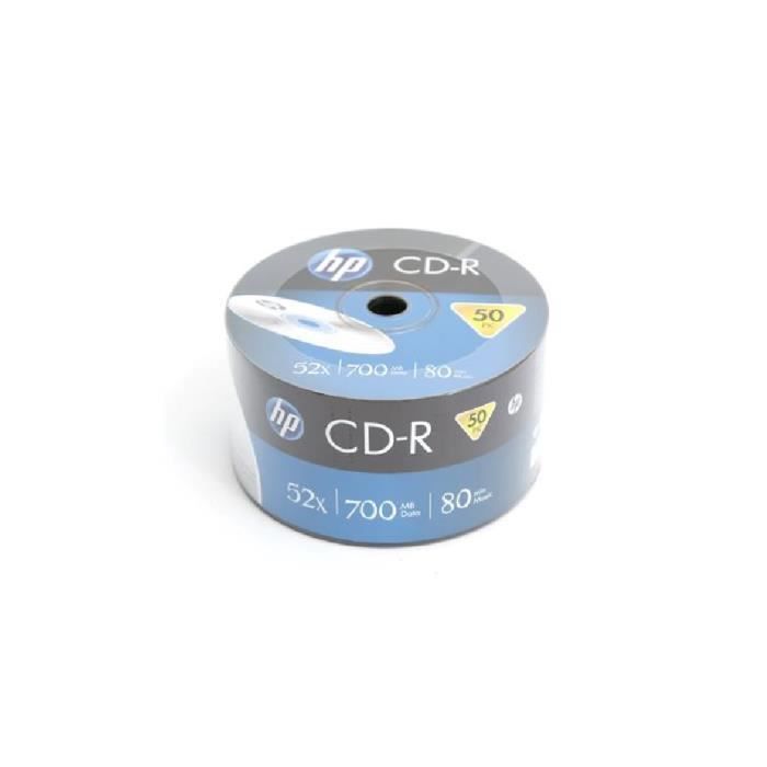 ORIGINAL HP Accessoires informatiques CRE00070 CD R 80Min700MB52x Bulk Pack 50 Disc