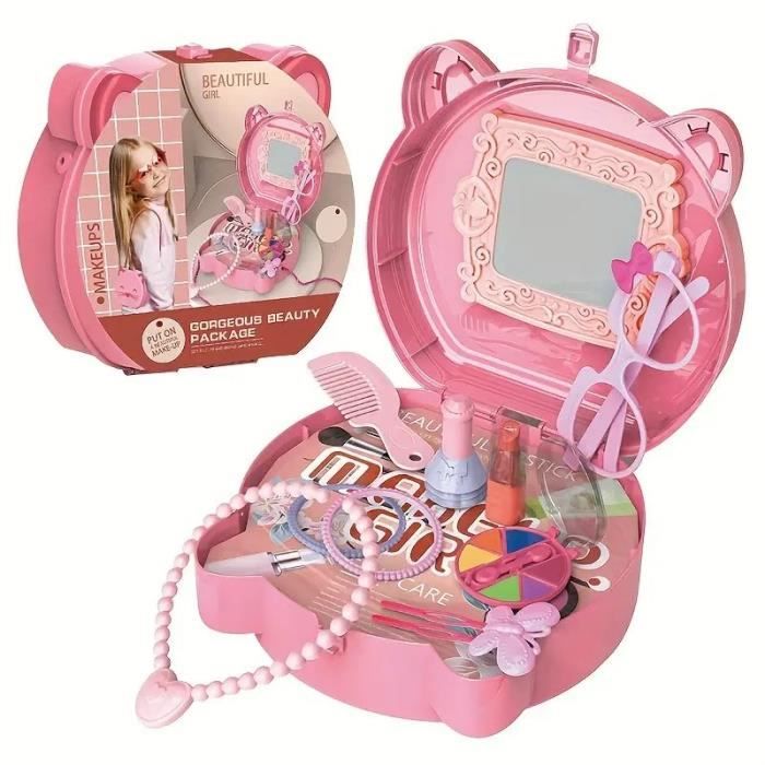 Maquillage Enfant Jouet Filles - Coiffeuse Enfant Malette Maquillage -  Jouet Maquillage De Simulation pour Fille 4 5 6 Ans - Cdiscount Jeux -  Jouets