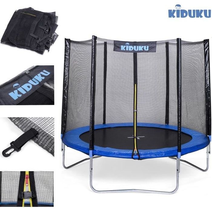 Indéchirable heresell Protection de bord de trampoline Résistant aux UV Diamètre : 183/244 cm Bleu Accessoire de protection