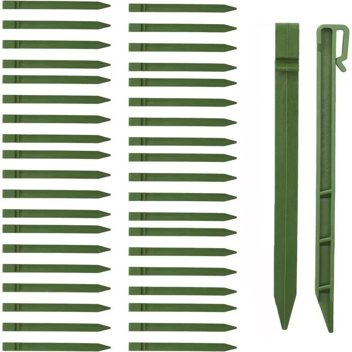 Lot De 5 Piquets D'ancrage Innogard En Acier Corten 450x50x12 Mm – épaisseur 1,5 Mm – Pour Bordure De Pelouse Et Délimitation De Jardin