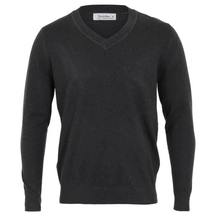 Mode Urbaine Pull Sans Manches Femme SUNSESS - Col En V Avec Boutons Latéraux Asymétriques - Tissu Doux Et Extensible Pull Sans Manche Femme