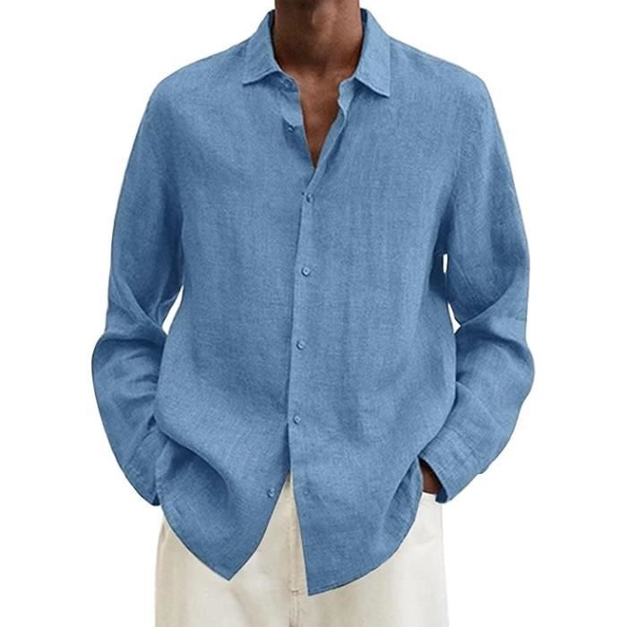 Chemise large homme hot sale
