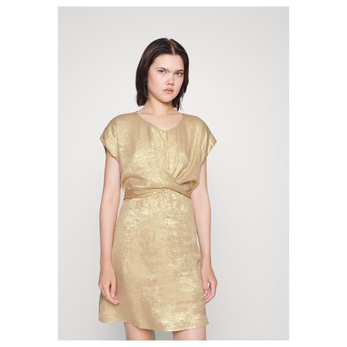 Robe lame or Molly bracken Femme Dore Cdiscount Pret a Porter
