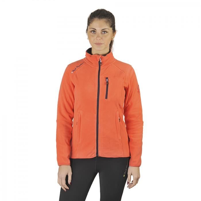 Blouson polaire femme ACALON Sports d hiver Ski Femme Manches longues Corail njoir Cdiscount Sport