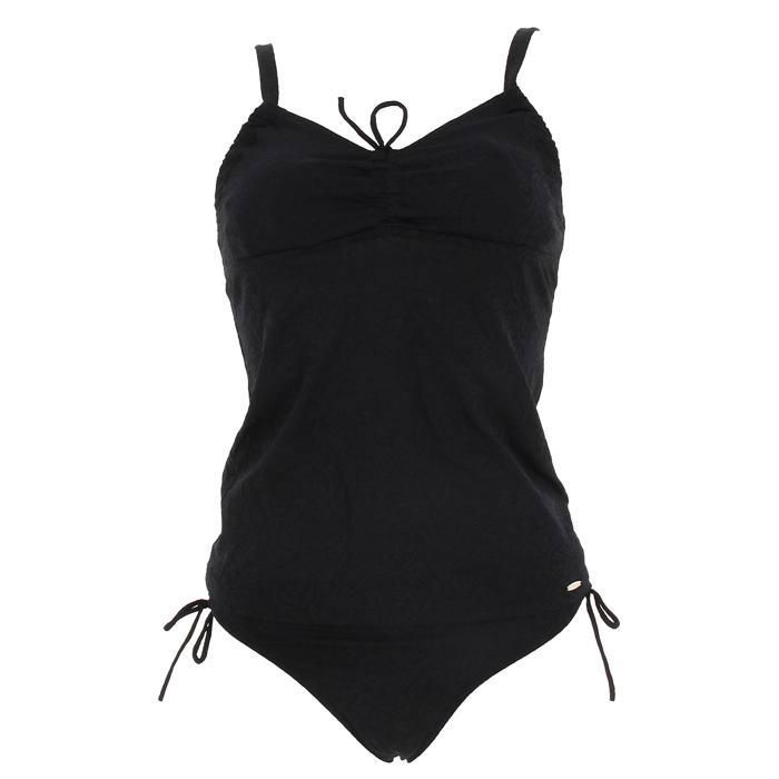 Maillot De Bain 2 Pièces Petite Fille Arizona - Tankini Taille 8 - Motif Noir Groovy 70's - Neuf