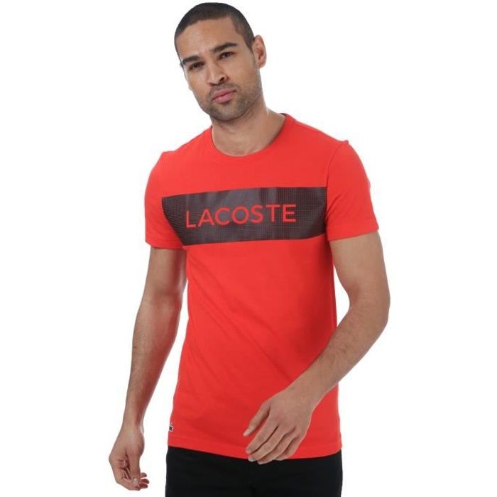 T-Shirt Lacoste Breathable Orange - Cdiscount Prêt-à-Porter