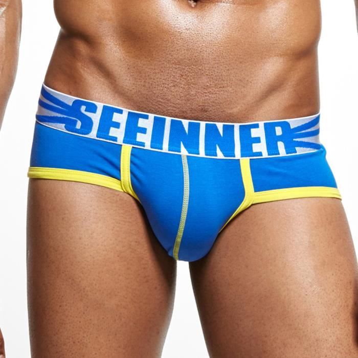Slip Homme Coton Extensible 92% Coton – Confort Sport Quotidien Sans Étiquette Gênante