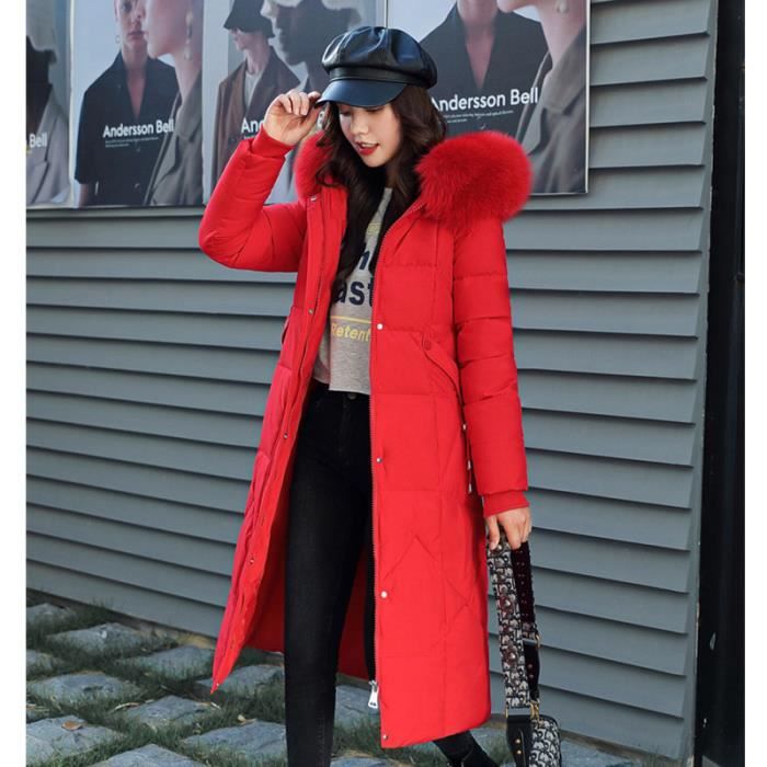 Mode femme 2025 doudoune rouge