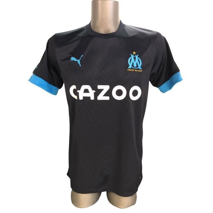 Maillot Extérieur enfant OM 2022/23 - noir/bleu - 8 ans - Cdiscount Sport