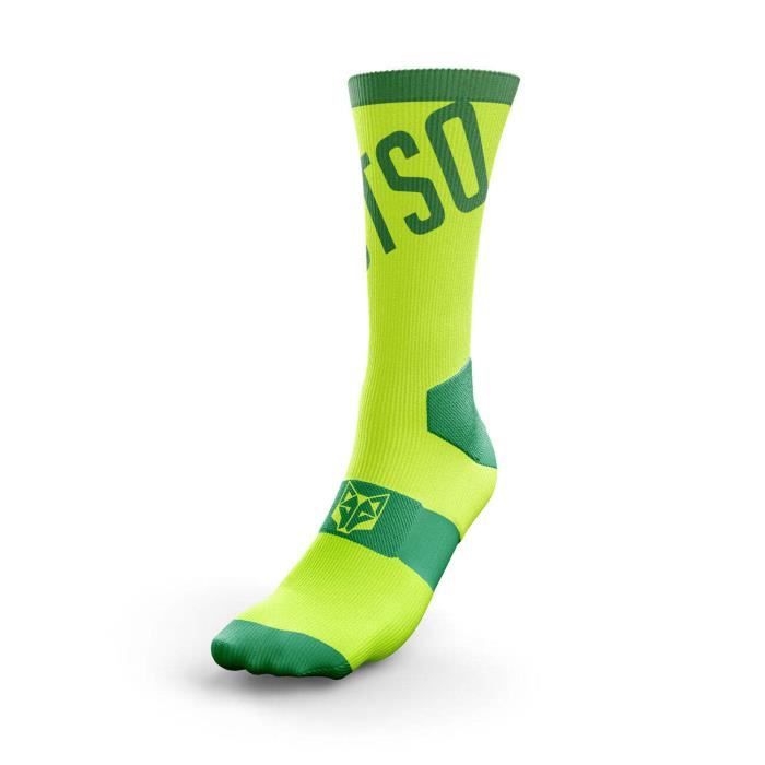 Chaussettes de vélo haute Otso - fluo vert - L/XL