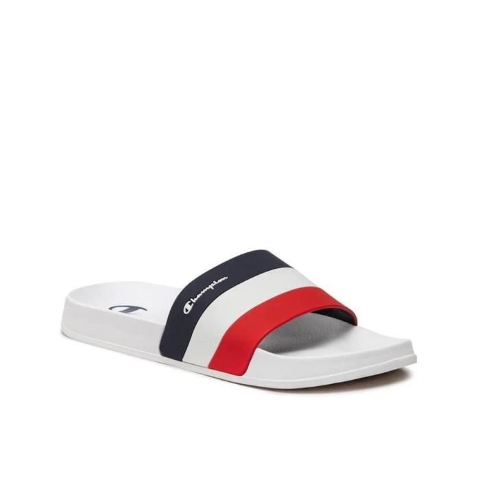 Sandales Homme - CHAMPION - Slide All American - Blanc - Synthétique - Scratch