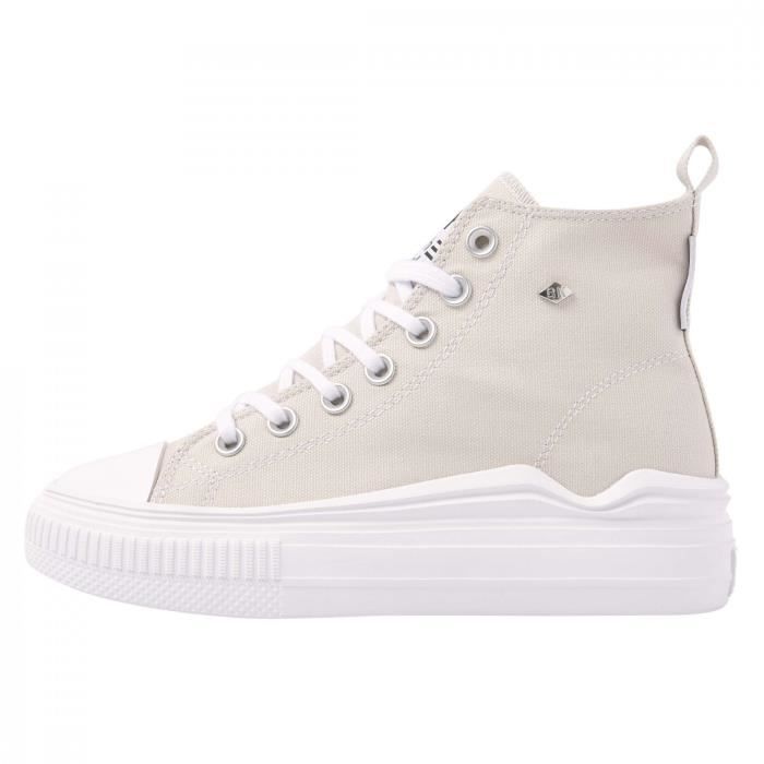 British Knights Baskets femme British Knights Kaya Flow Mid - Beige - Textile - BRITISH KNIGHTS - Femme - Plat - Lacets
