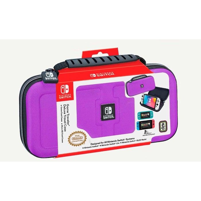 Pochette de transport - NACON - Nintendo Switch - Violette - Support ajustable - Rangement 5 jeux