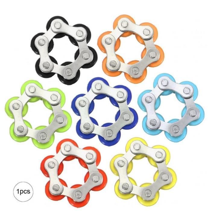 Chaîne Fidget En Métal Doré – 6 X 3,5 Cm – Antistress, Engrenages, Silencieux – Bureau, école, Poche – Cadeau Ado/adulte