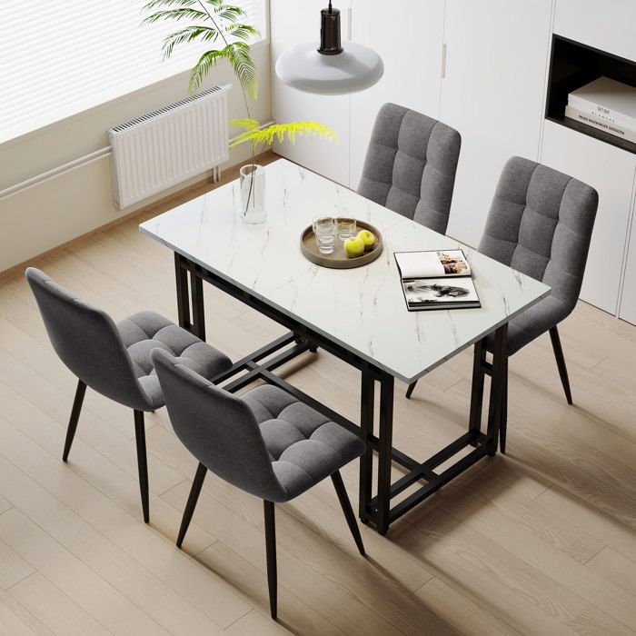 Table de Balcon Blanche en Métal Bistrot Extérieur 60 cm Plateau en Mosaïque Style Vintage