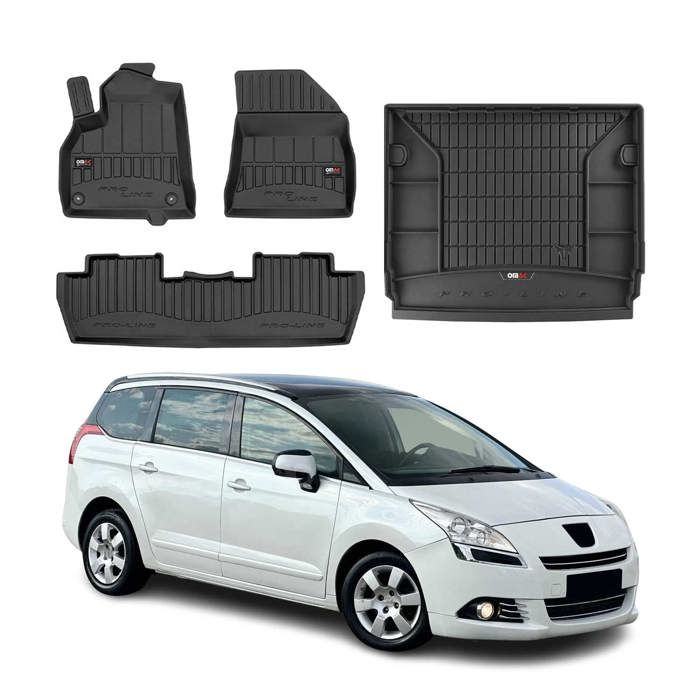 Tapis De Sol Sur Mesure Pour Peugeot 5008 I (2009-2017) - Protection Intérieure Antidérapante