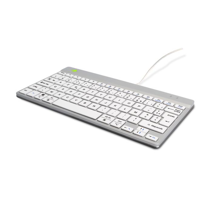 R-Go Compact Break (blanc avec fil AZERTY - FR)