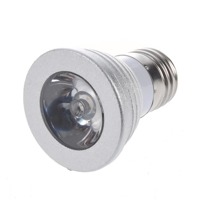 16 Couleurs E27 3W RGB LED Batterie d'ampoules CR2025