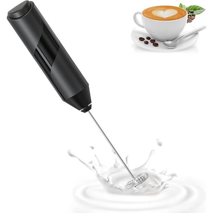Mousseur à Lait Portable - Fouet électrique En Acier Inoxydable - Pour Café, Cappuccino