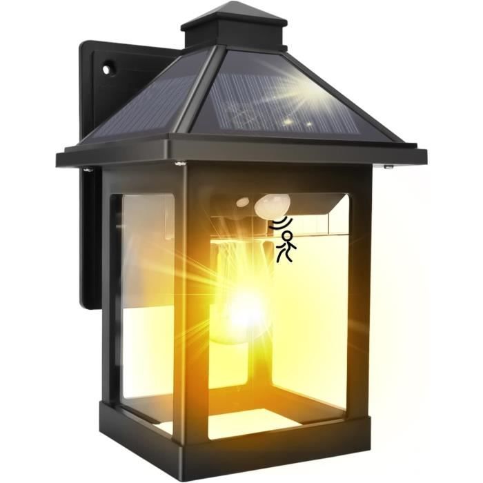 Lampe Solaire Exterieur Detecteur de Mouvement, 3 Modes Projecteur Led Exterieur  Detecteur de Mouvement, IP65[S168] - Cdiscount Maison