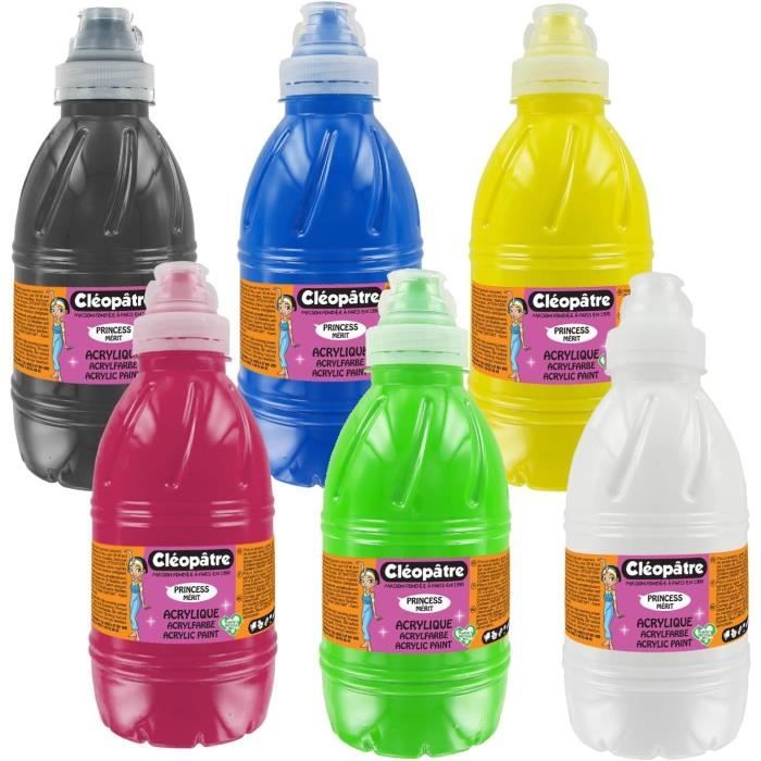 Set De 10 Tubes De Peinture Acrylique STYLEX - 83 Ml, Couleurs Vives, Fort Pouvoir Couvrant, Pour Toile, Papier, Pierre...