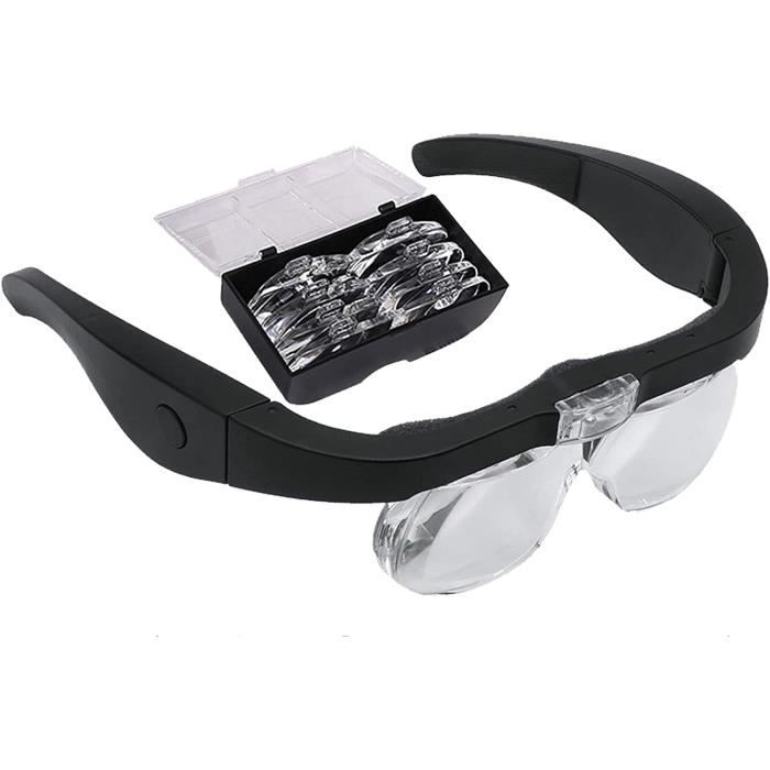 TMISHION loupe avec lumière Loupe multifonctionnelle LED lumière