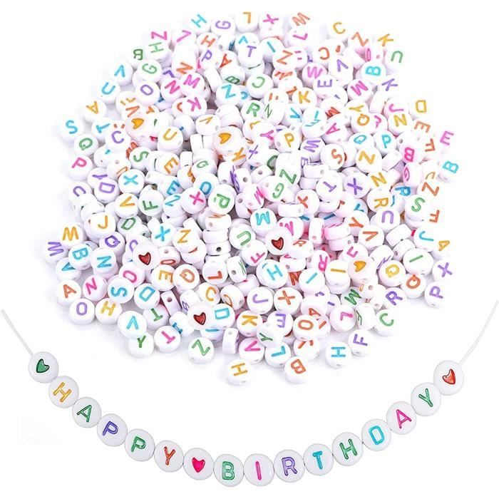 Perles Acryliques RONDES 8mm Motifs Abstraits Irisés Par 50 Pcs