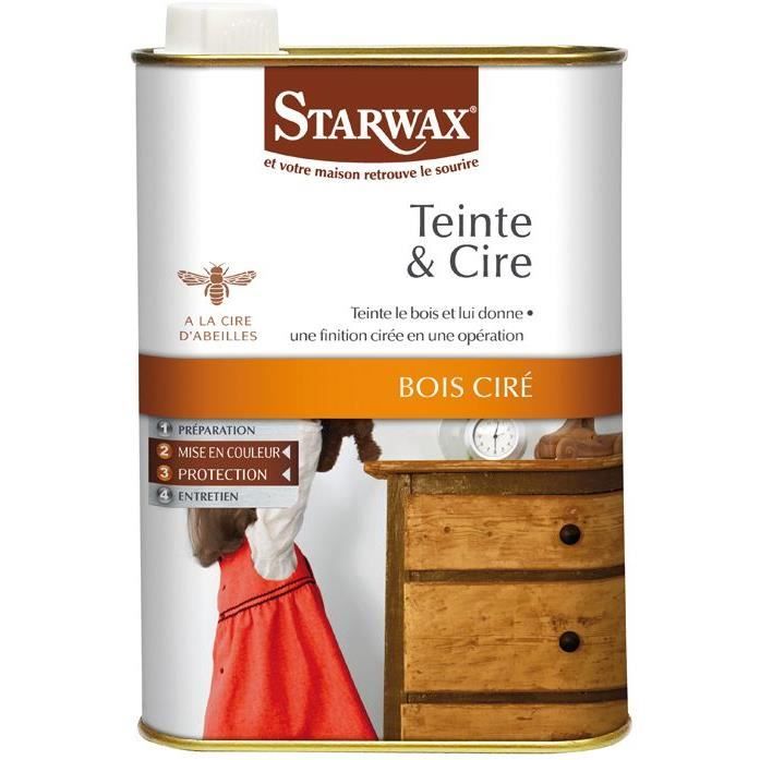 Teinte et cire - chêne moyen - 0.5 L