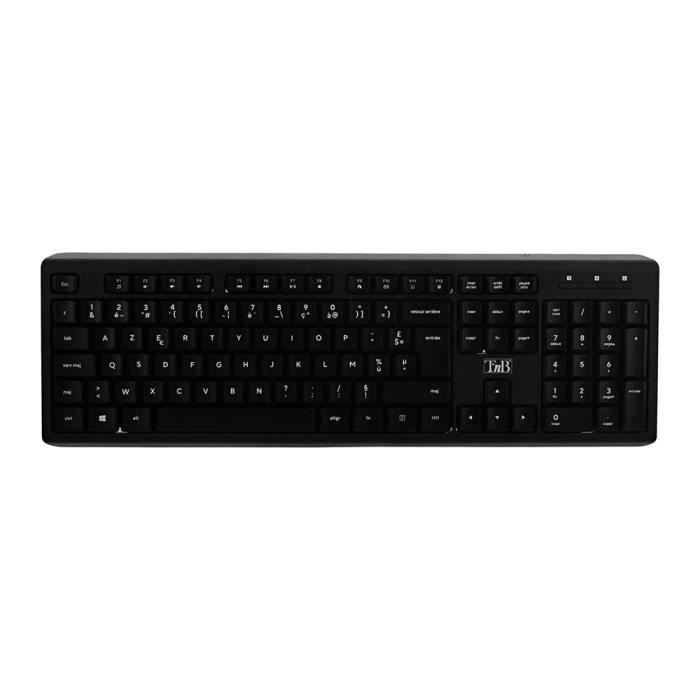 TNB SILENT – Clavier sans fil ultra silencieux – AZERTY – noir