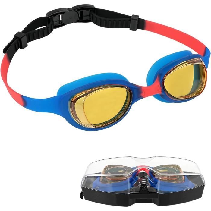 Lot De 2 Lunettes De Natation Enfants - Anti-buée, UV, Réglables 3-14 Ans