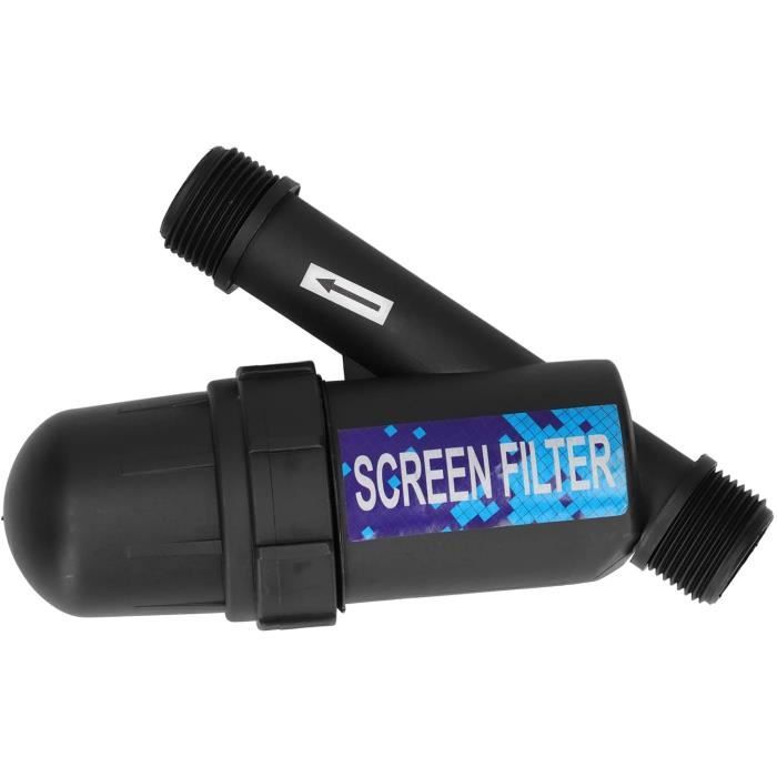 Filtre à Eau En Ligne 40/80 Mailles - Pour Pompe D'Irrigation, Tuyau 2,5 Cm, Jardin, Aquarium - 5