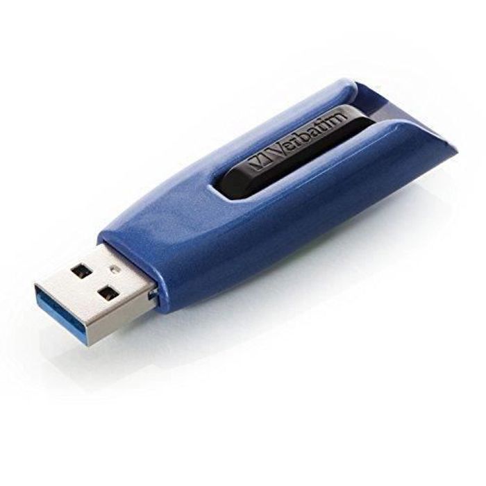 Clé USB - VERBATIM - V3 Max - 64 Go - USB 3.0 - Bleu